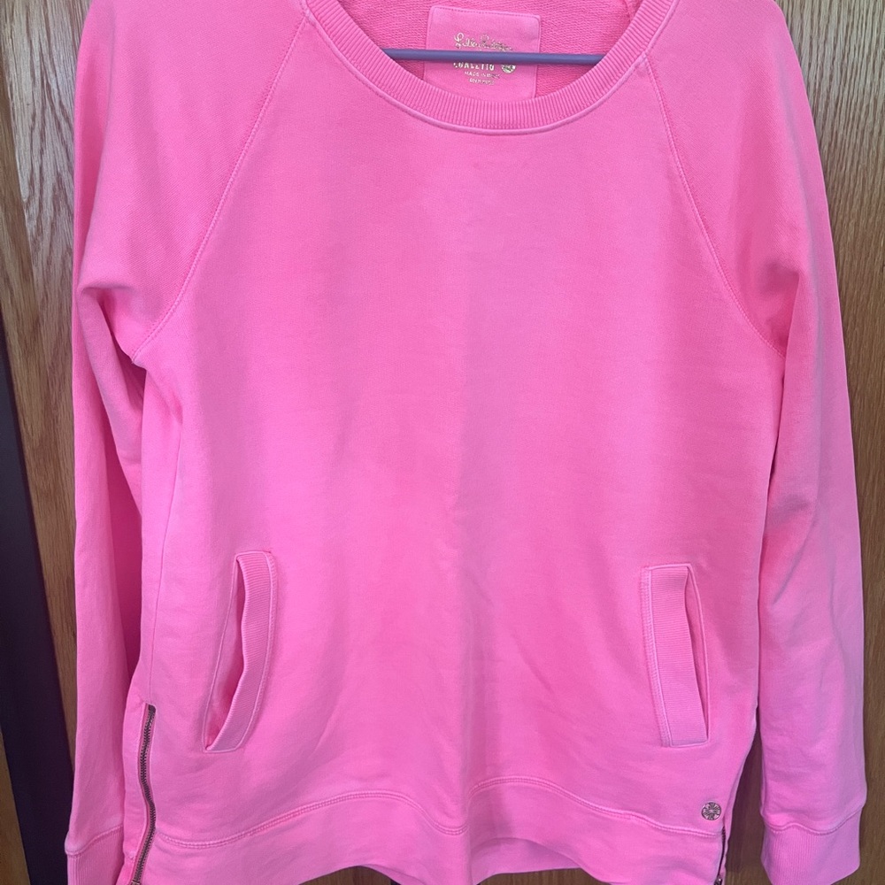Lilly Pulitzer Luxe Vibrant Pink Sweatshirt
